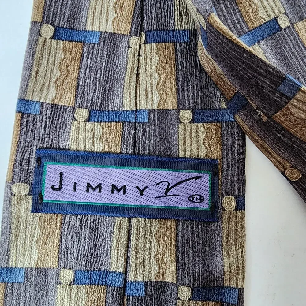 Jimmy V Tie Mens Necktie 100% Silk Chris Berman Collection Three Made In USA